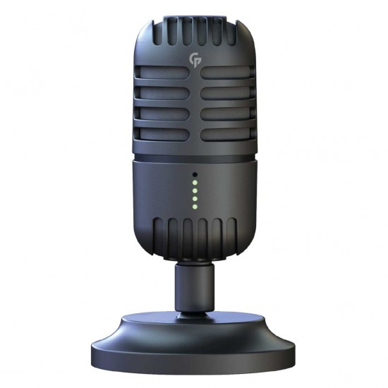 Porodo Gaming Basic Cardioid Microphone with Fixed Stand - Black